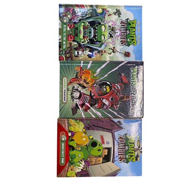 Plants Vs. Zombies Hardcover Graphic Novels Book Lot Of 3 Paul Tobin - Picture 3 of 16